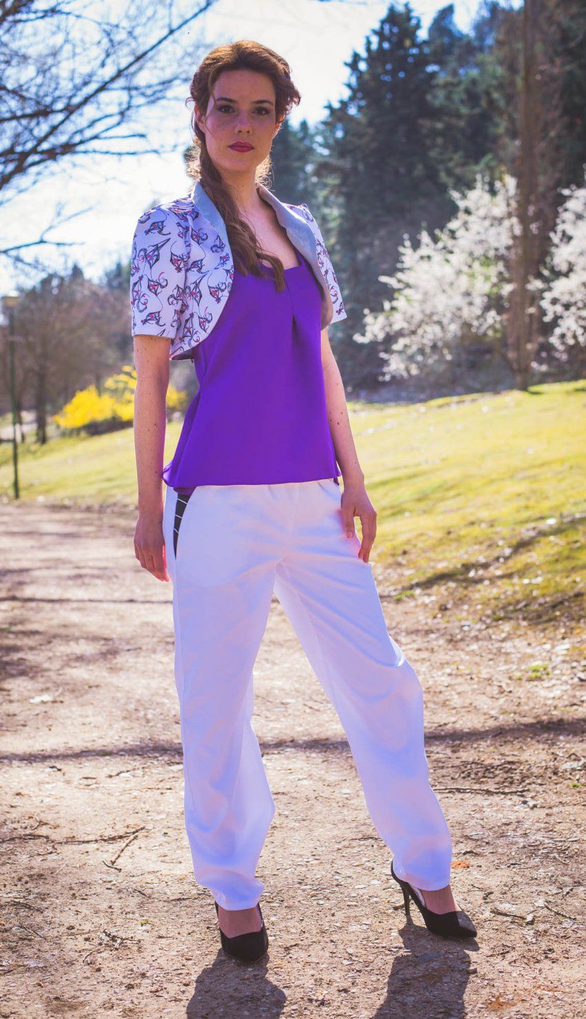 Pantalón White & Black roots