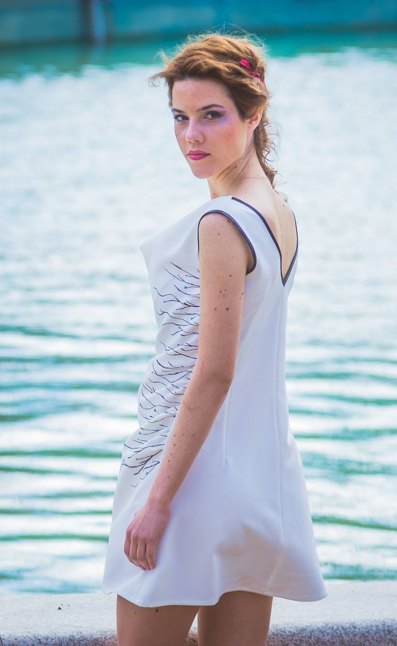 Vestido White rose
