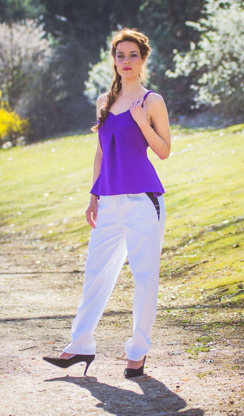 Pantalón White & Black roots