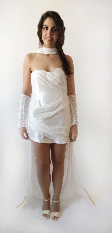 Vestido Greek white