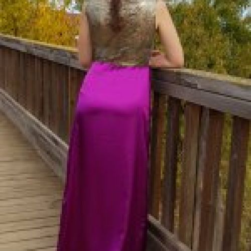 Vestido Lace Violin Stripes