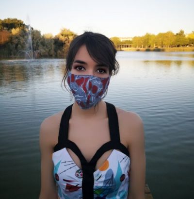 Mascarilla Denim Red