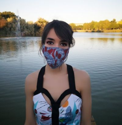 Mascarilla Denim Red